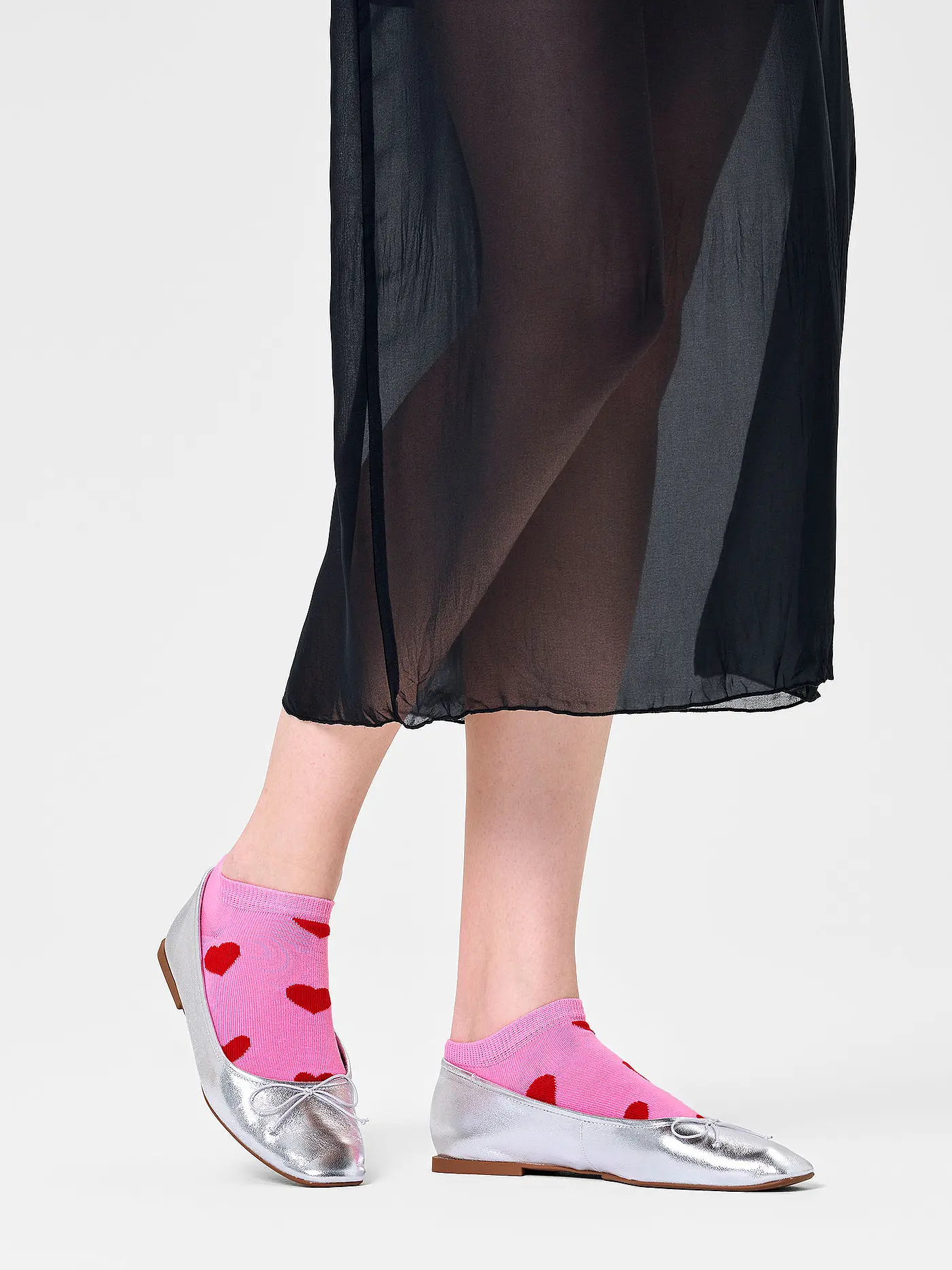 HAPPY SOCKS | Damen Socken HEART 36-40 rosa | 